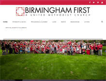 Tablet Screenshot of fumcbirmingham.org